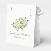 Gastgeschenk Hochzeiten für Cremes Peonies Geschenkschachtel (Rückseite)