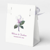 Gastgeschenk Hochzeiten für Magnolia-Blume Geschenkschachtel (Rückseite)