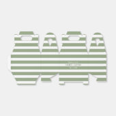 Gastgeschenk Hochzeiten für Muster in grünen Strei Geschenkschachtel (Ungefaltet)