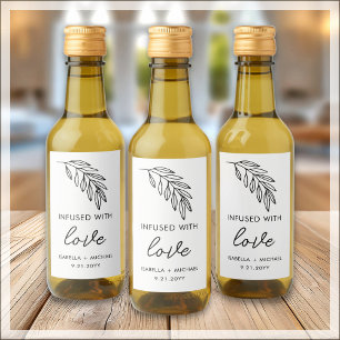 Gastgeschenk Hochzeiten für Olivenöl Weinetikett