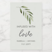 Gastgeschenk Hochzeiten für Olivenöl Weinetikett (Einzelnes Label)