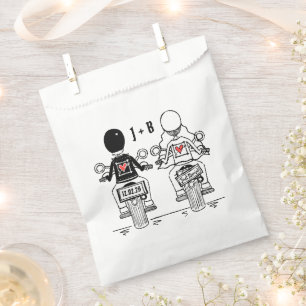 Gastgeschenk Hochzeiten für personalisierte Motorr Geschenktütchen