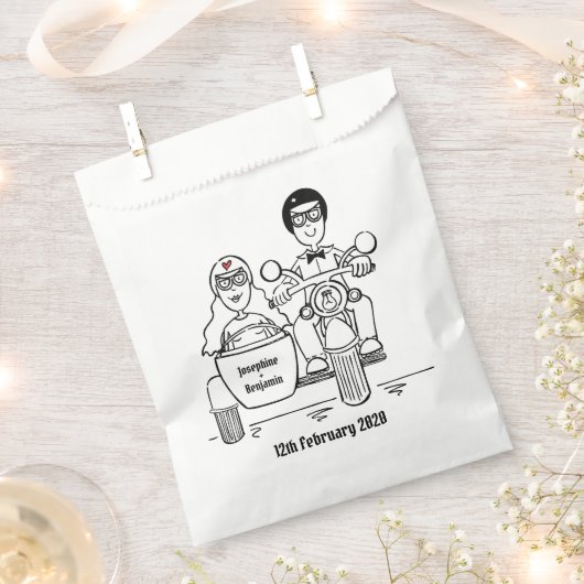 Gastgeschenk Hochzeiten für personalisierte Motorr Geschenktütchen (Ausgeschnitten)