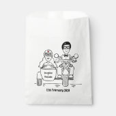 Gastgeschenk Hochzeiten für personalisierte Motorr Geschenktütchen (Vorderseite)