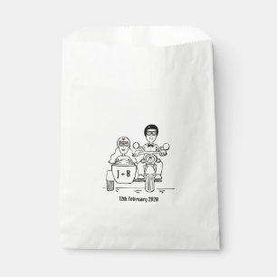 Gastgeschenk Hochzeiten für personalisierte Motorr Geschenktütchen