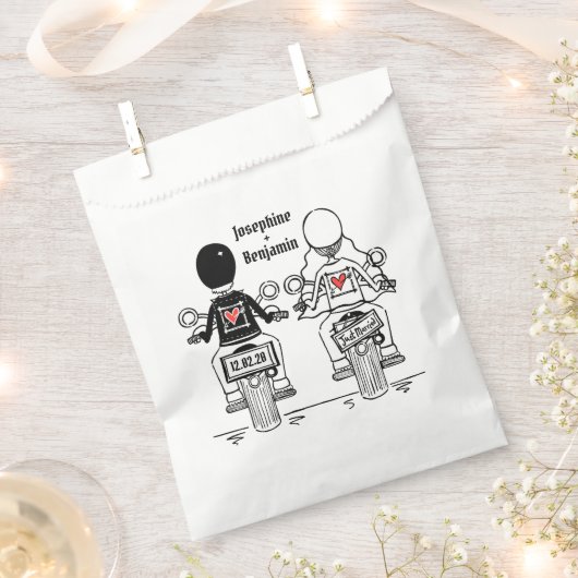 Gastgeschenk Hochzeiten für personalisierte Motorr Geschenktütchen (Ausgeschnitten)
