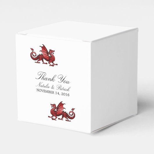 Gastgeschenk Hochzeiten für Red Dragon Geschenkschachtel (Vorderseite)
