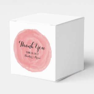 Gastgeschenk Hochzeiten für Rote runde Aquarellen Geschenkschachtel