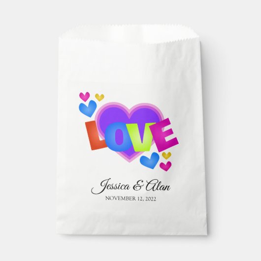 Gastgeschenk Hochzeiten Geschenktütchen (Vorderseite)