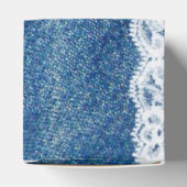 Gastgeschenk Hochzeiten mit Denim- und Spitzendruc Geschenkschachtel (Oben)