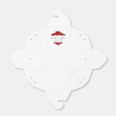 Gastgeschenk Hochzeiten mit Rote Rosen entfernen Geschenkschachtel (Ungefaltet)