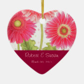 Gastgeschenk Hochzeits-Andenken Keramikornament (Vorne)