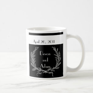 Gastgeschenk Hochzeits-Tassen-Schwarzweiss-Reihe Kaffeetasse