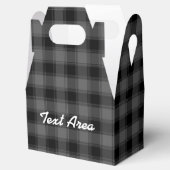 Gastgeschenk mit Kariertem Schachbrett in Schwarz  Geschenkschachtel (Geöffnet)