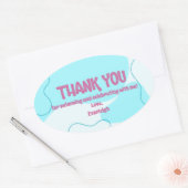 Gastgeschenk Ovaler Aufkleber (Umschlag)