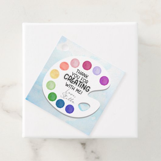 Gastgeschenk Paint Palette Art Geschenkanhänger (Beispiel)