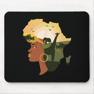 Gastgeschenk Pan African Decor Afro Amer Mousepad