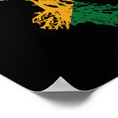 Gastgeschenk Pan African Decor Afro Amer Poster (Ecke)