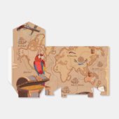 Gastgeschenk - Piraten Geschenkschachtel (Ungefaltet)