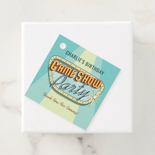 Gastgeschenk-Tags anzeigen Geschenkanhänger (Beispiel)