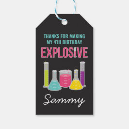 Gastgeschenk-Tags der Wissenschaft in Rosa Geschenkanhänger