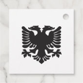 Gastgeschenk-Tags des Albanischen Adlers Geschenkanhänger (Rückseite)
