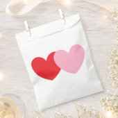 Gastgeschenk-Taschen mit rosa und roten Herzen Geschenktütchen (Ausgeschnitten)