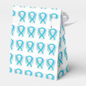 Gastgeschenk "Turquoise Awareness Ribbon Angel" Geschenkschachtel (Rückseite)
