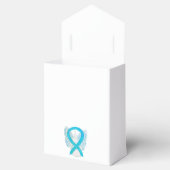 Gastgeschenk "Turquoise Awareness Ribbon Angel" Geschenkschachtel (Geöffnet)