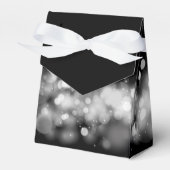 Gastgeschenk "White and Black Bokeh" Geschenkschachtel (Vorderseite)