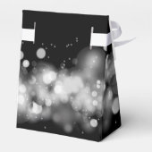 Gastgeschenk "White and Black Bokeh" Geschenkschachtel (Rückseite)
