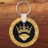 Gastgeschenke der Goldkrone für Teens an Erwachsen Schlüsselanhänger (Rückseite)