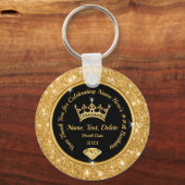 Gastgeschenke der Goldkrone für Teens an Erwachsen Schlüsselanhänger (Vorderseite)