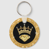 Gastgeschenke der Goldkrone für Teens an Erwachsen Schlüsselanhänger (Rückseite)