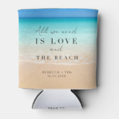 Gastgeschenke für Hochzeiten am Strand Dosenkühler (Vorderseite)