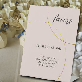 Gastgeschenke Hochzeit für Minimalistische Rings U Sockelschild