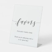 Gastgeschenke Hochzeit für moderne Kalligrafie Sockelschild (Vorderseite)