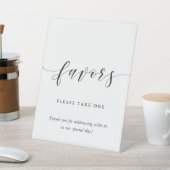 Gastgeschenke Hochzeit für moderne Kalligrafie Sockelschild (In SItu)