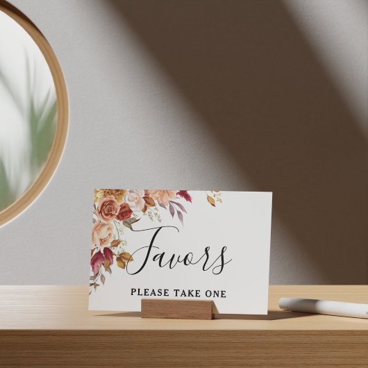 Gastgeschenke Hochzeit für Wasserfarben im Herbst Poster