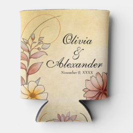 Gastgeschenke Hochzeit Herbst Wasserfarbe Dosenkühler