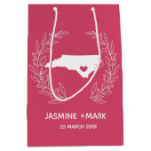 Gastgeschenke Hochzeit North Carolina Mittlere Geschenktüte (Vorderseite)