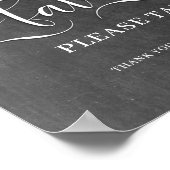 Gastgeschenke Hochzeit Unterschreiben - Bitte nehm Poster (Ecke)