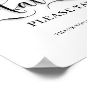 Gastgeschenke Hochzeit Unterschreiben Bitte nehmen Poster (Ecke)