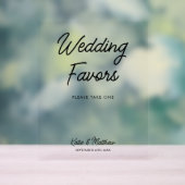 Gastgeschenke Hochzeiten Bitte nehmen Sie sich ein Acrylschild (Neutral)