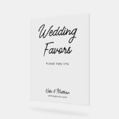 Gastgeschenke Hochzeiten Bitte nehmen Sie sich ein Acrylschild (Winkel)