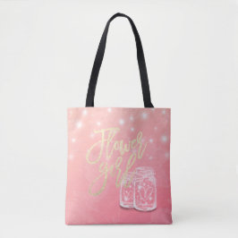 Gastgeschenke Hochzeiten Blume Girl Mason Jar Stri Tasche