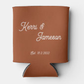 Gastgeschenke Hochzeiten Cinnamon Minimalistisches Dosenkühler (Vorderseite)