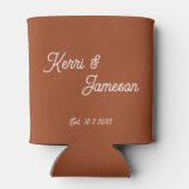 Gastgeschenke Hochzeiten Cinnamon Minimalistisches Dosenkühler (Rückseite)