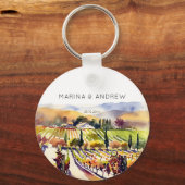 Gastgeschenke Hochzeiten der Weinberge im Napa-Tal Schlüsselanhänger (Vorderseite)