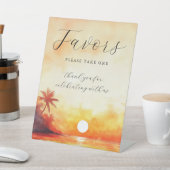 Gastgeschenke Hochzeiten des tropischen Strandes Sockelschild (In SItu)